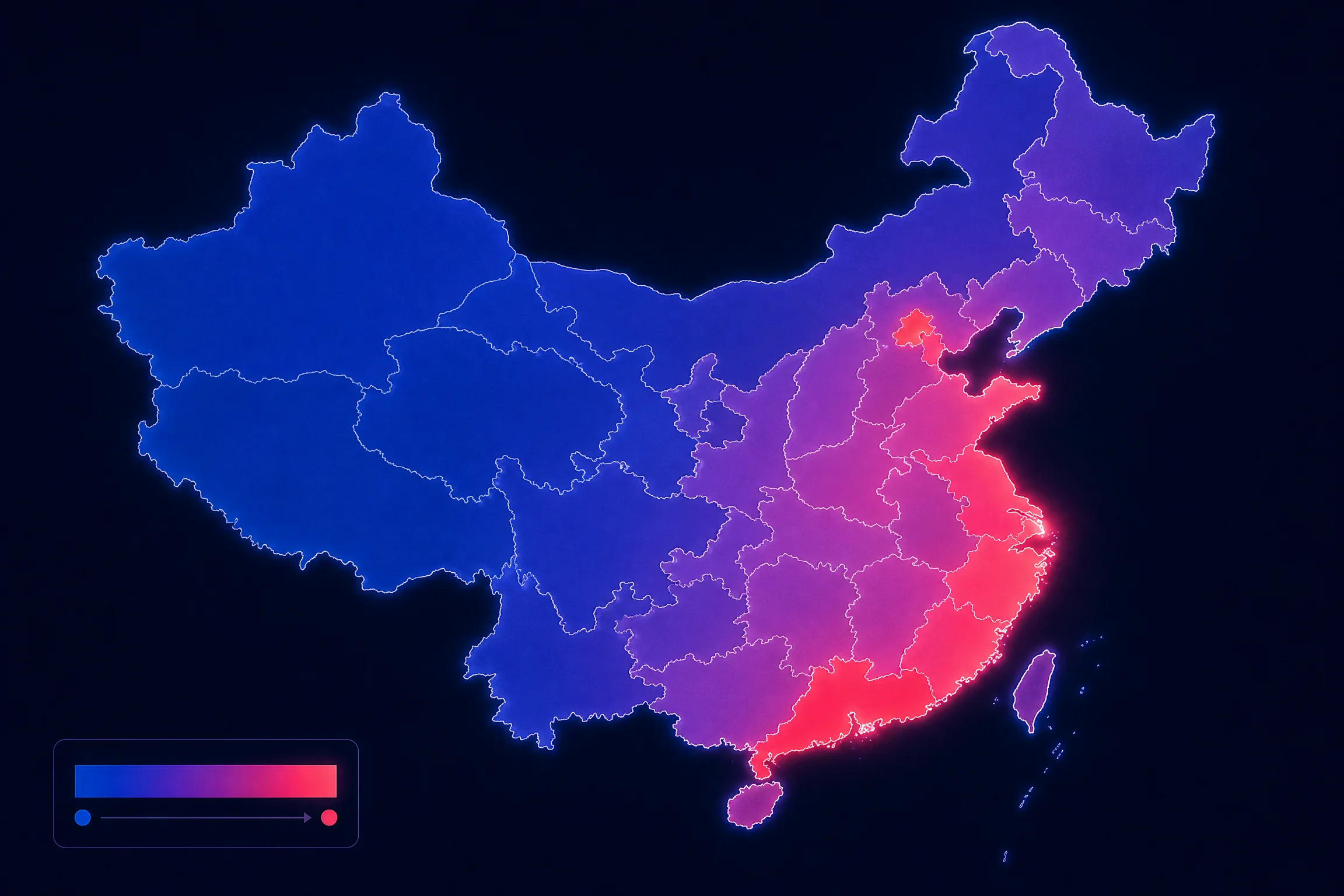吃瓜黑料 - 吃瓜黑料与热门爆料内容推荐中国地域关注度热力分布图